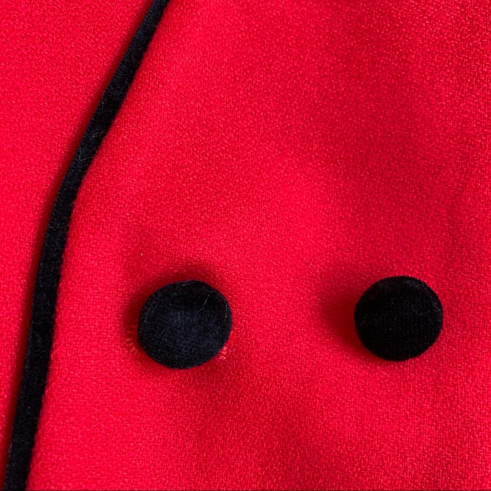 Vintage Pendleton Red Wool Black Velvet RELISTED - Picture 4 of 11